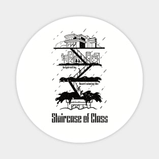 Staircase of Class (Black version) Magnet